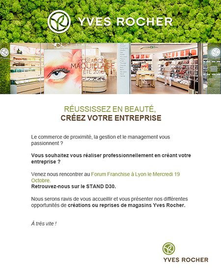 Yves Rocher Franchise - Formum de la Franchise Lyon 2016